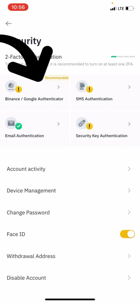 65 How to Enable Google Authentication 2FA On Binance Exchange 3