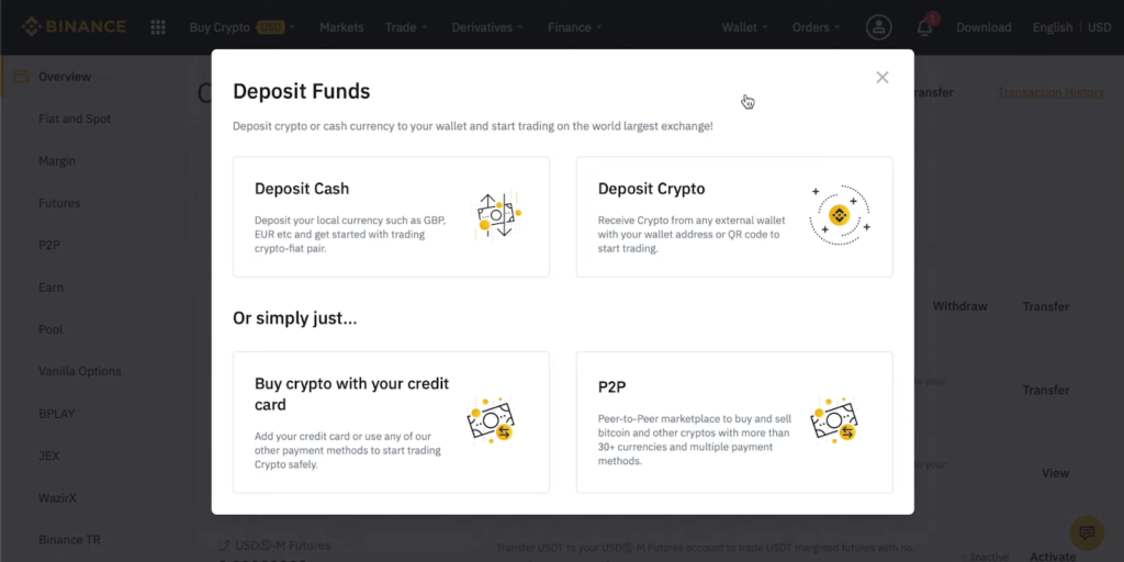 66 How to Deposit to Binance Fiat Cryptocurrency