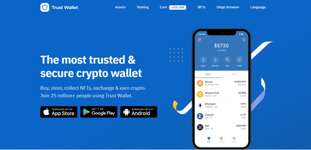 Best Crypto Wallets #8 - Trust Wallet