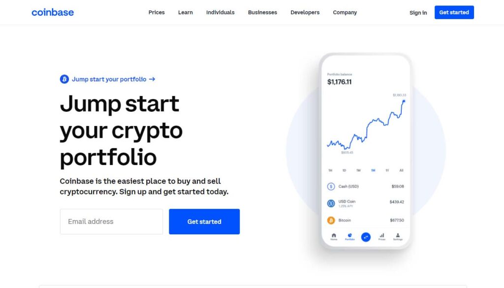 Best Cryptocurrency Marketplaces #4 - Coinbase