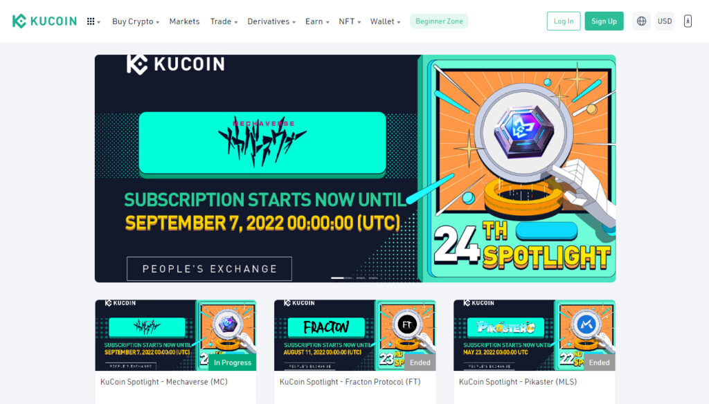 Best ICO Launchpads #4 - KuCoin Spotlight