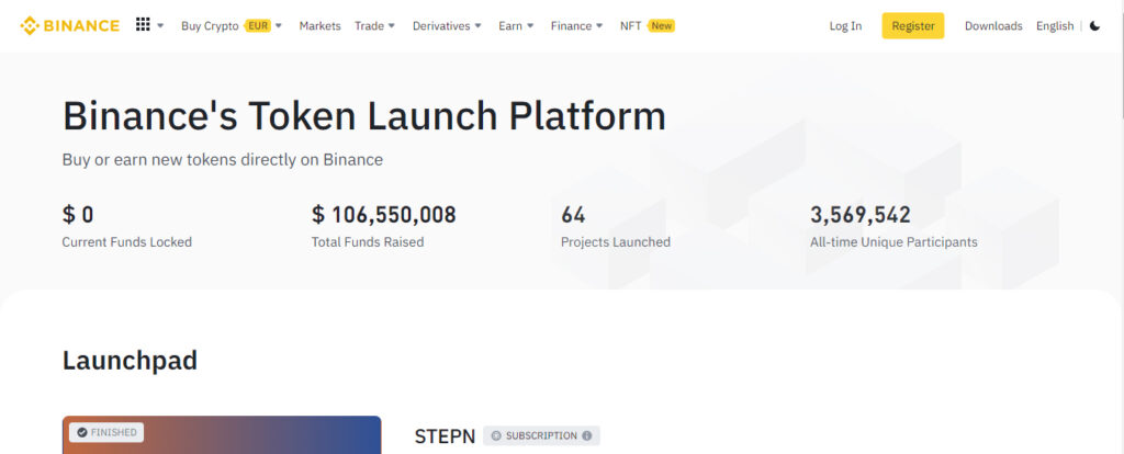 Best IEO Launchpads #3 - Binance Launchpad