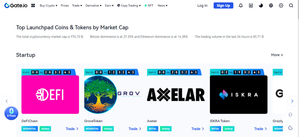 Best IEO Launchpads #4 - Gate.io Launchpad