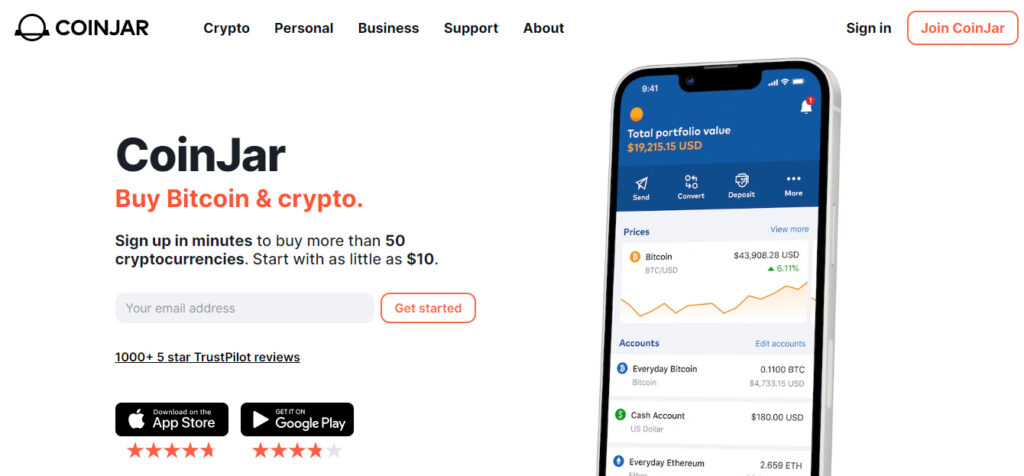 Buy Bitcoin in Australia at Coinjar