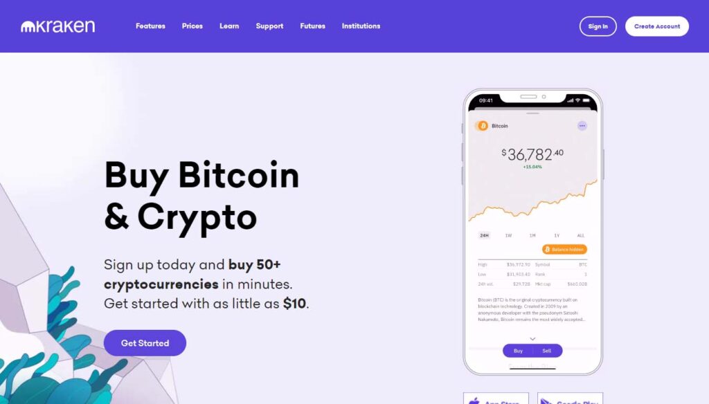 Buy Bitcoin in USA with Kraken