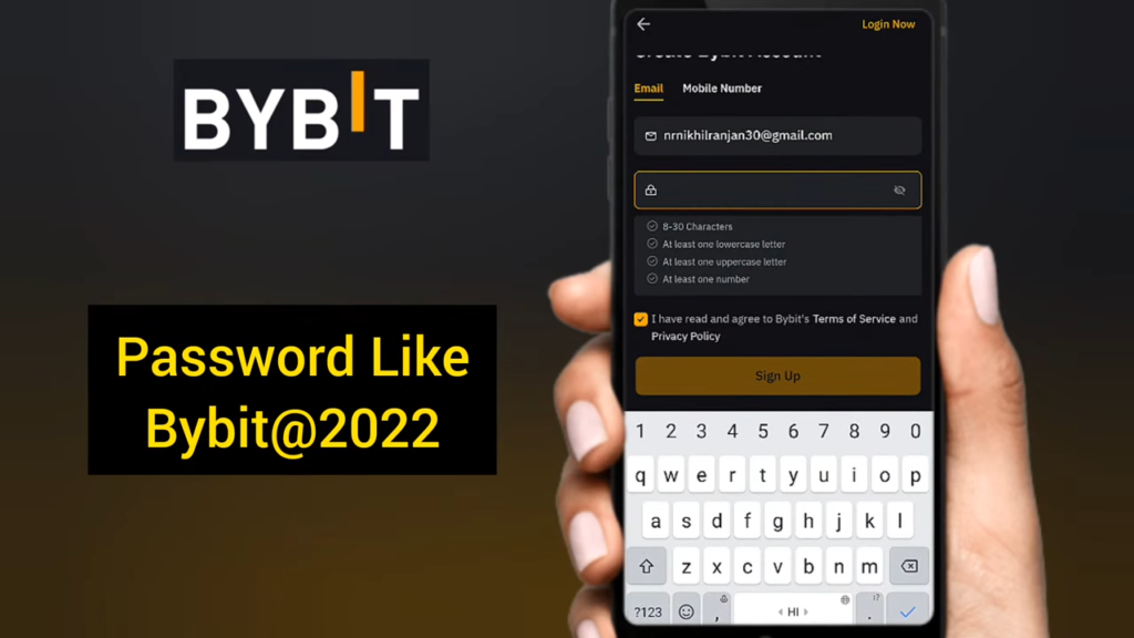 Bybit Account Create and password