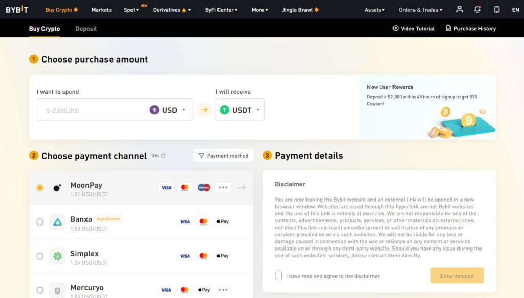 Bybit Review: Click to buy your asset