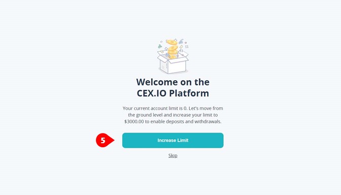 CEX.IO review-Registration Step 5