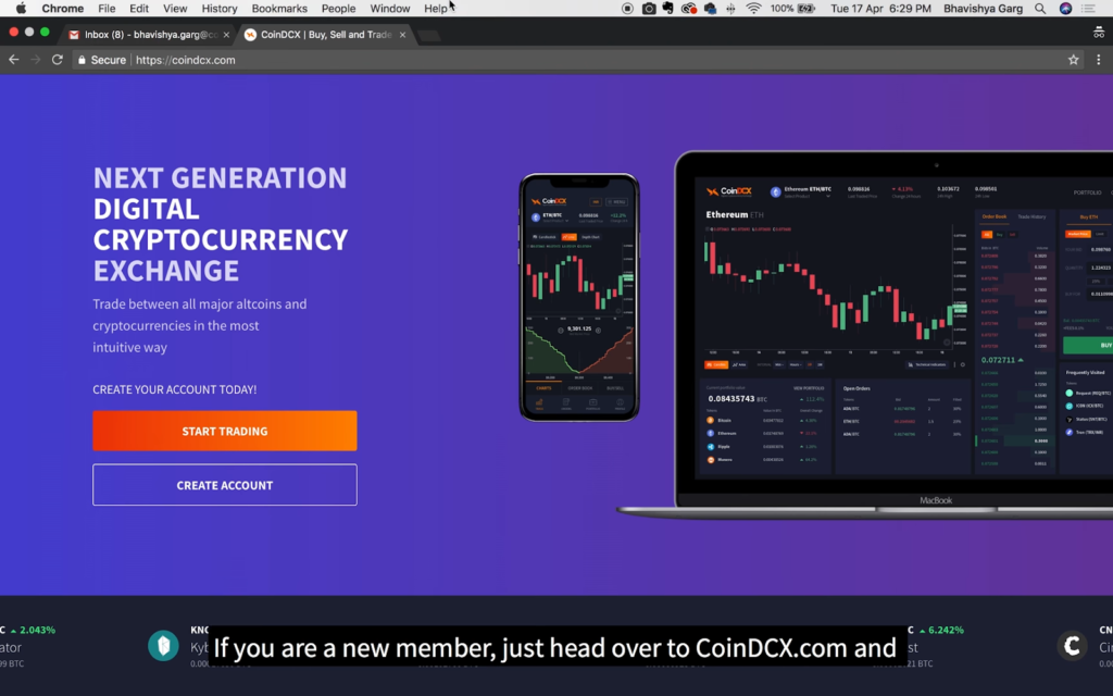 How to Sign up and Log in on CoinDCX CoinDCX Tutorials