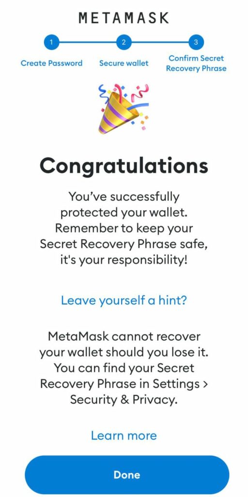 Install Metamask on iPhone - Step 9