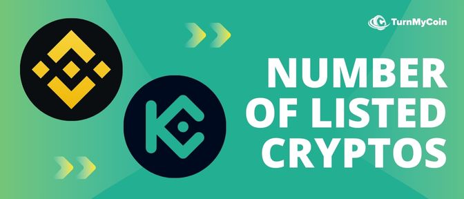 Kucoin Vs Binance - Number of Cryptos Listed