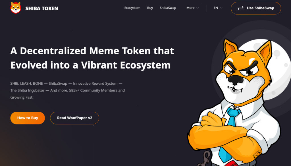 Top Meme Coins - Shiba Inu